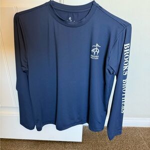 Brooks Brothers Dark Blue Long Sleeve Tee